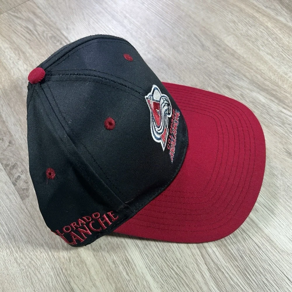 VTG Colorado Avalanche Snapback Hat NHL Hockey Twins‎ Black Cap